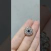 Outlet Pırlanta 2.73 Ct F-I Renk Pırlanta ve Safir Fantezi Çiçek Küpe - JM00021